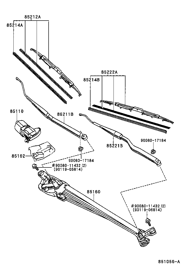 85224-08020 PLATE, WIPER RUBBER BACKING, NO.3 product image