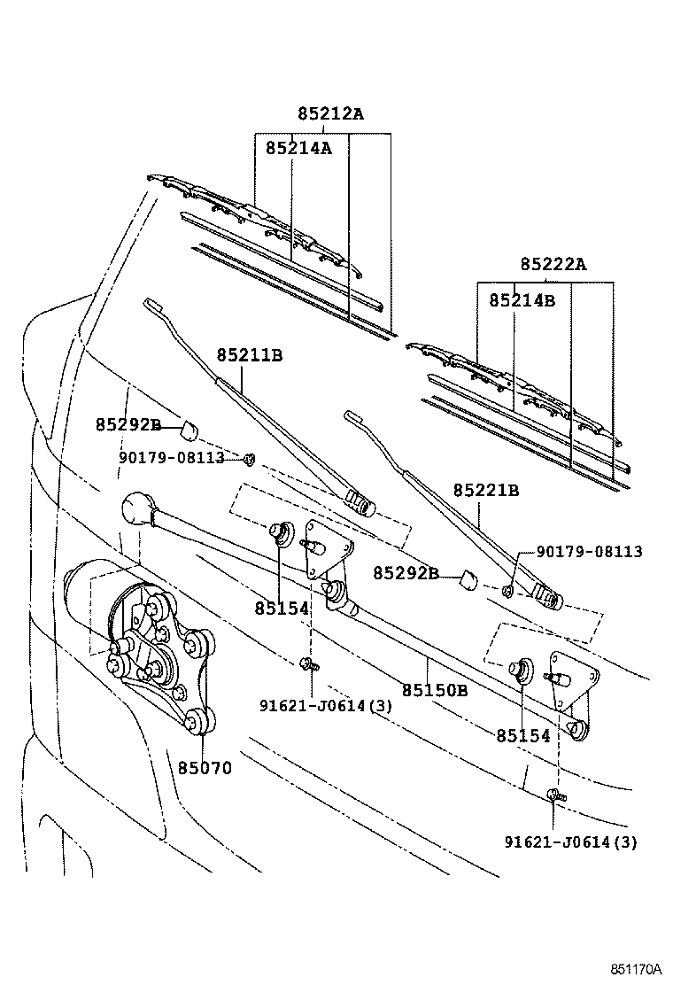 85214-YX010 RUBBER, WIPER, RH product image