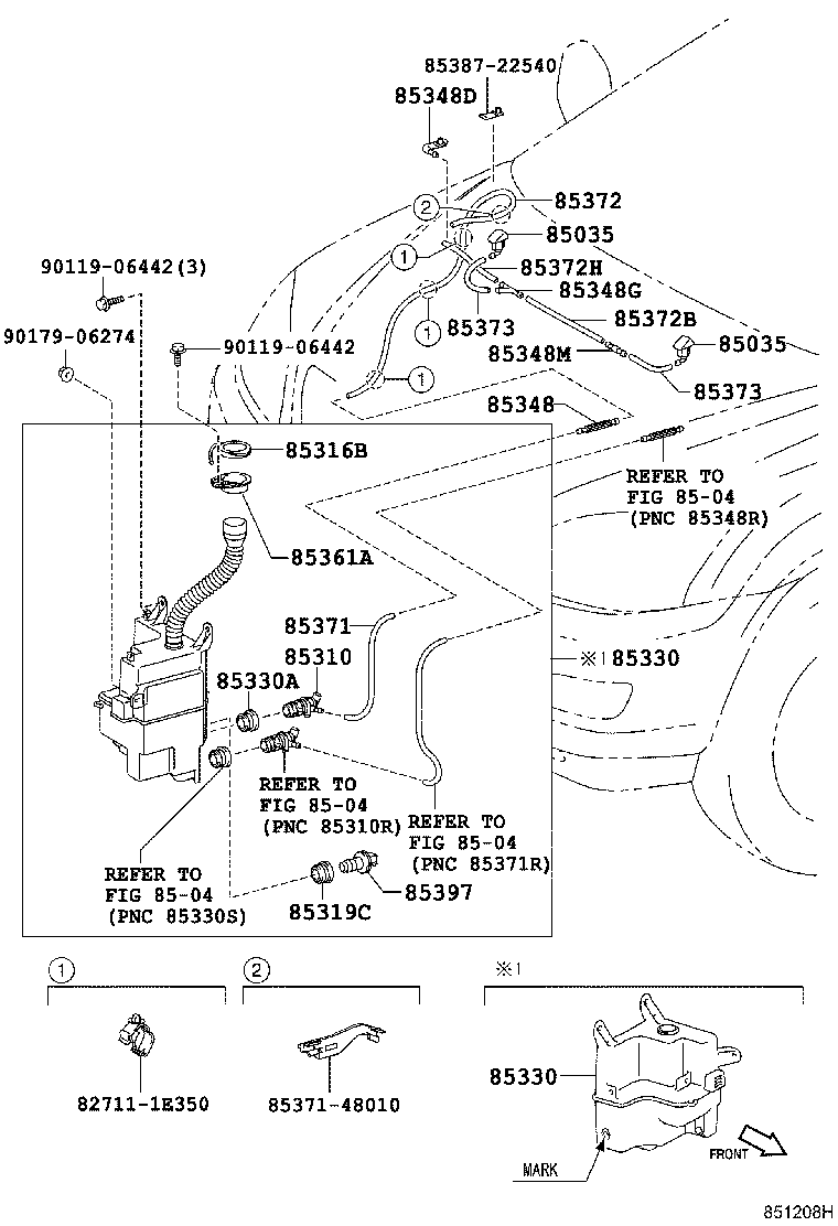 85355-48010 JAR ASSY, WINDSHIELD WASHER product image
