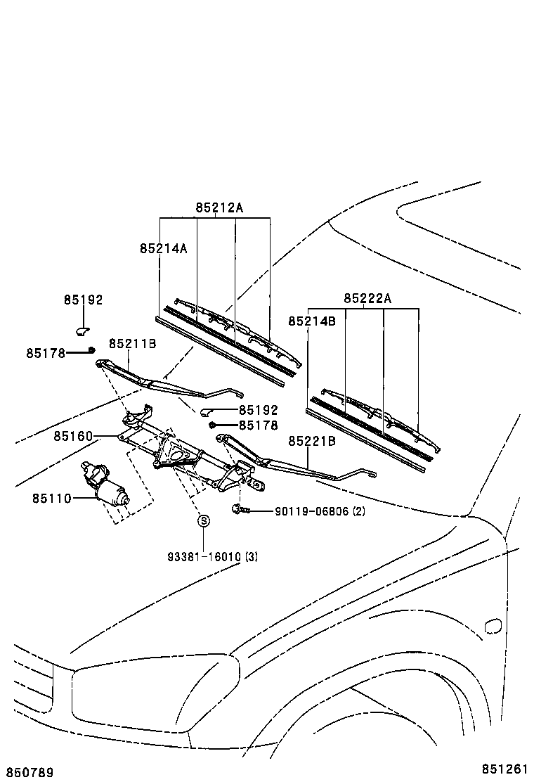 85214-30290 RUBBER, WIPER, RH product image