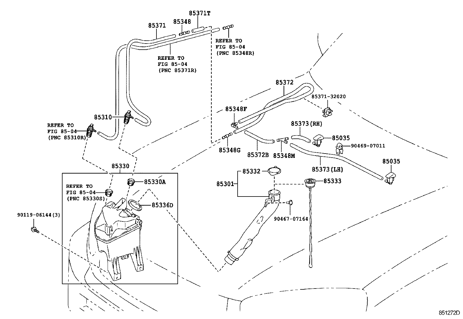 85315-42190 JAR ASSY, WINDSHIELD WASHER product image