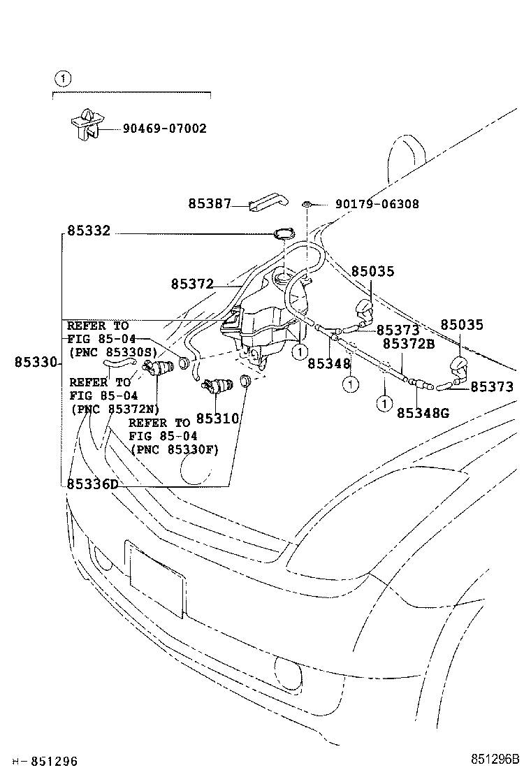85315-47060 JAR ASSY, WINDSHIELD WASHER product image