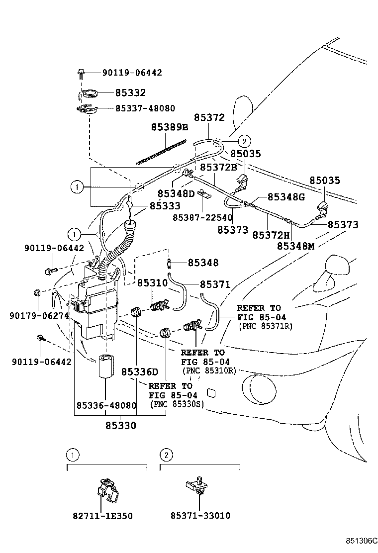 85315-48080 JAR ASSY, WINDSHIELD WASHER product image