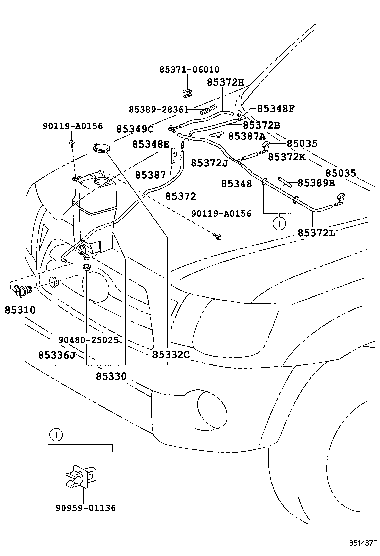 85315-04100 JAR ASSY, WINDSHIELD WASHER product image