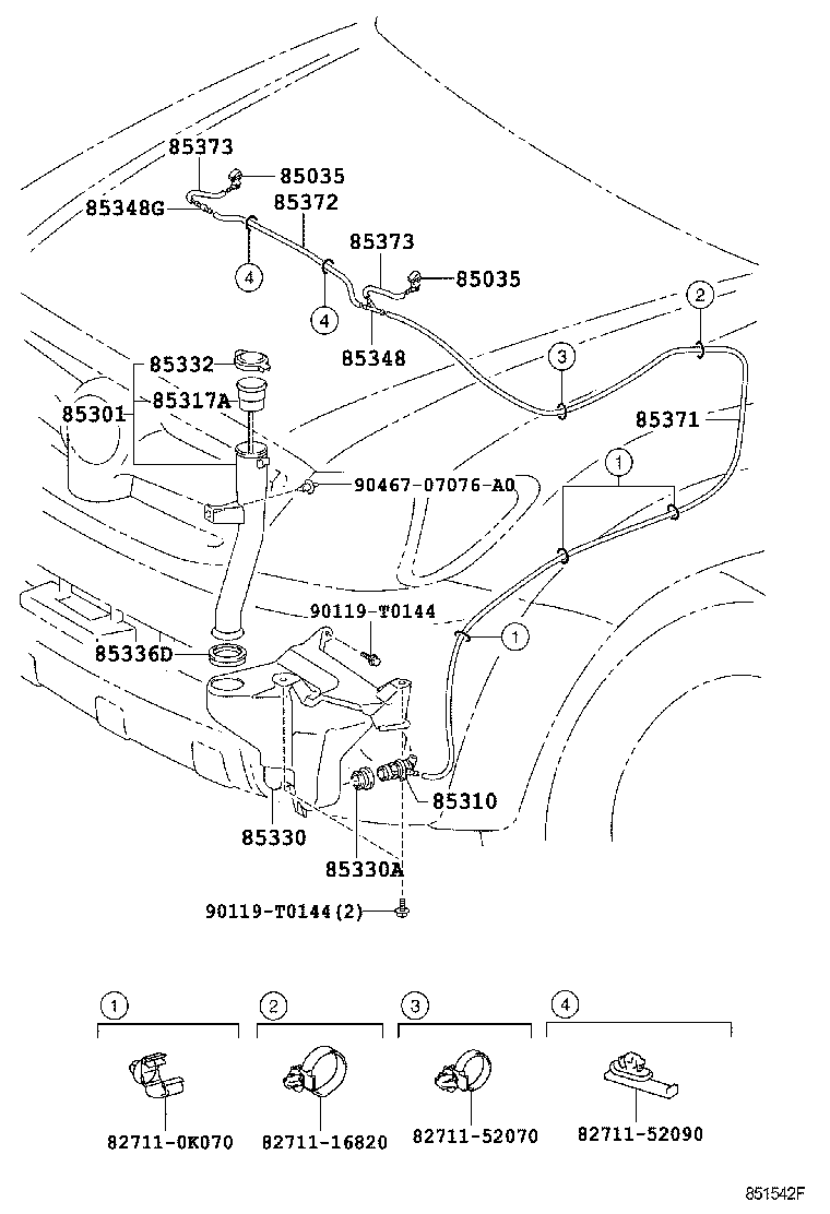 85315-0K140 JAR ASSY, WINDSHIELD WASHER product image