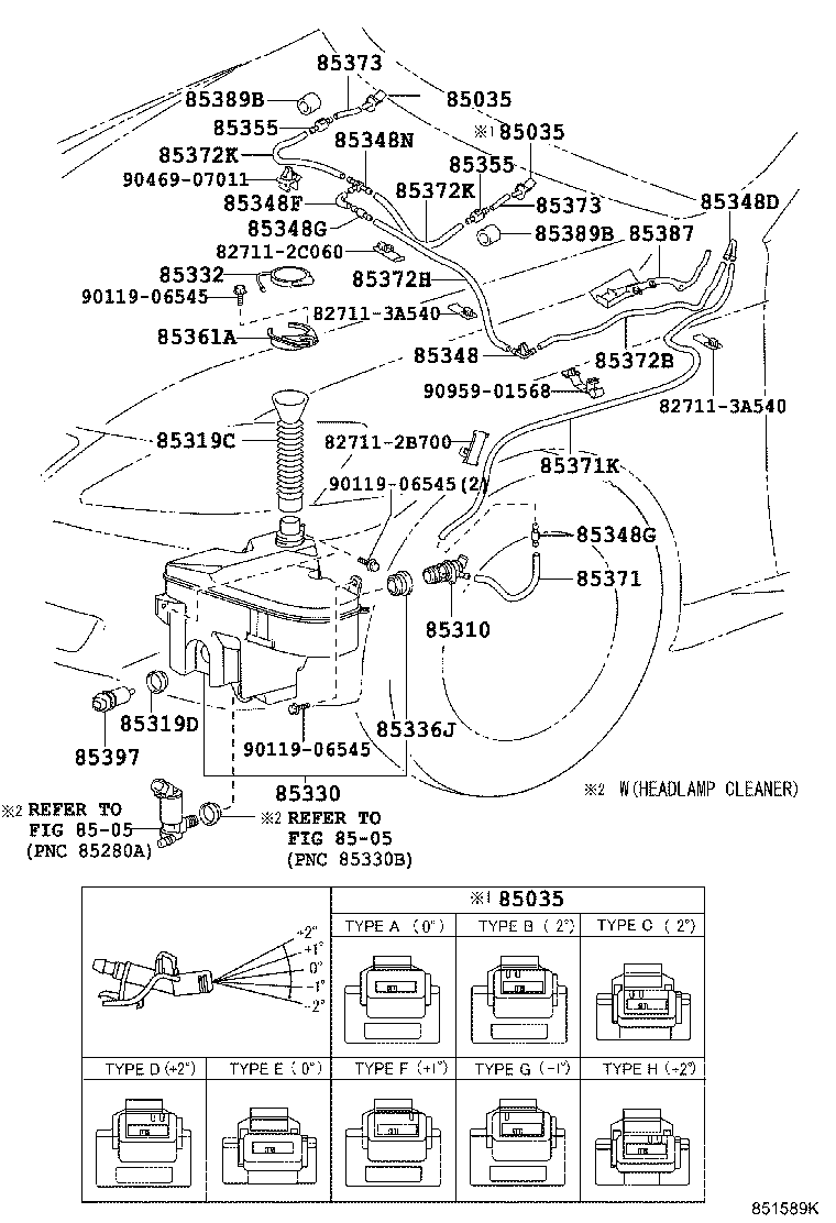 85315-30380 JAR ASSY, WINDSHIELD WASHER product image