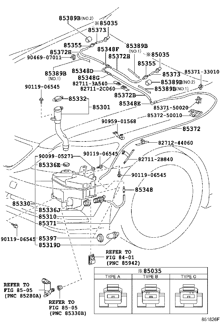 85355-50081 JAR ASSY, WINDSHIELD WASHER product image