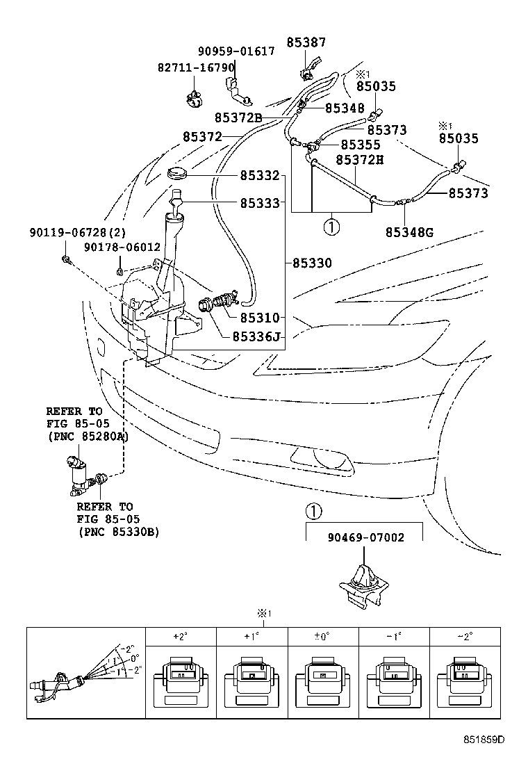 85315-33320 JAR ASSY, WINDSHIELD WASHER product image