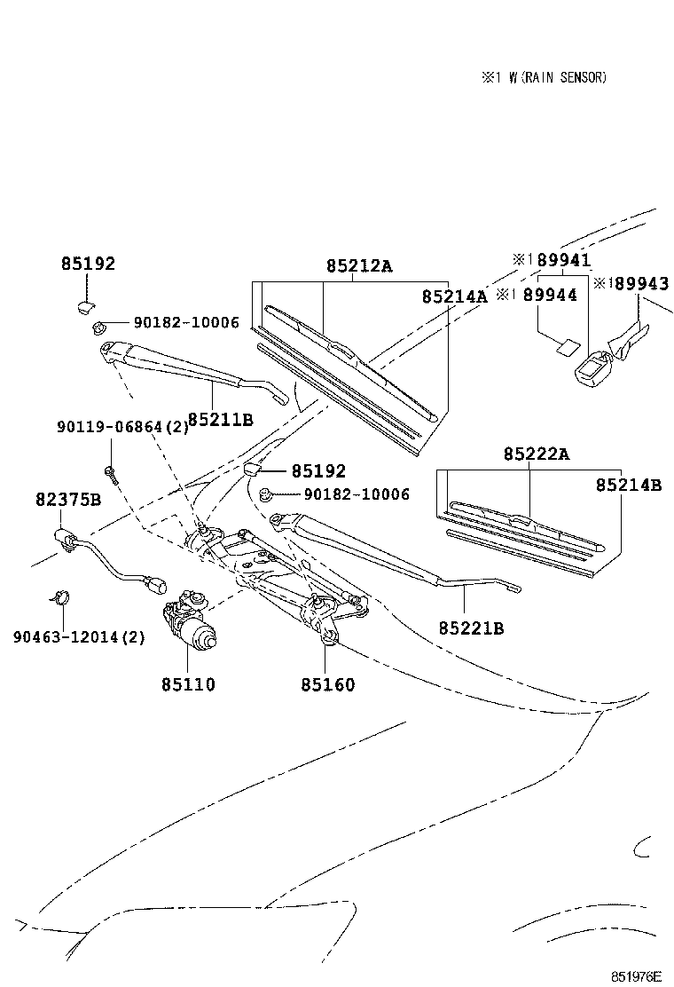 85150-12A50 LINK ASSY, WINDSHIELD WIPER product image