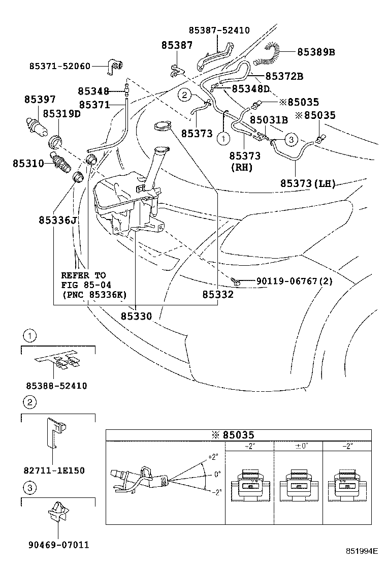 85315-52290 JAR ASSY, WINDSHIELD WASHER product image