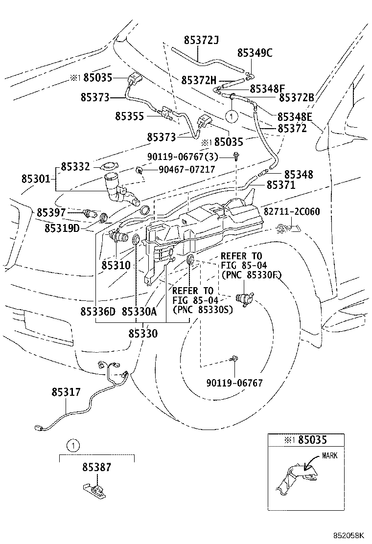 85355-60220 JAR ASSY, WINDSHIELD WASHER product image