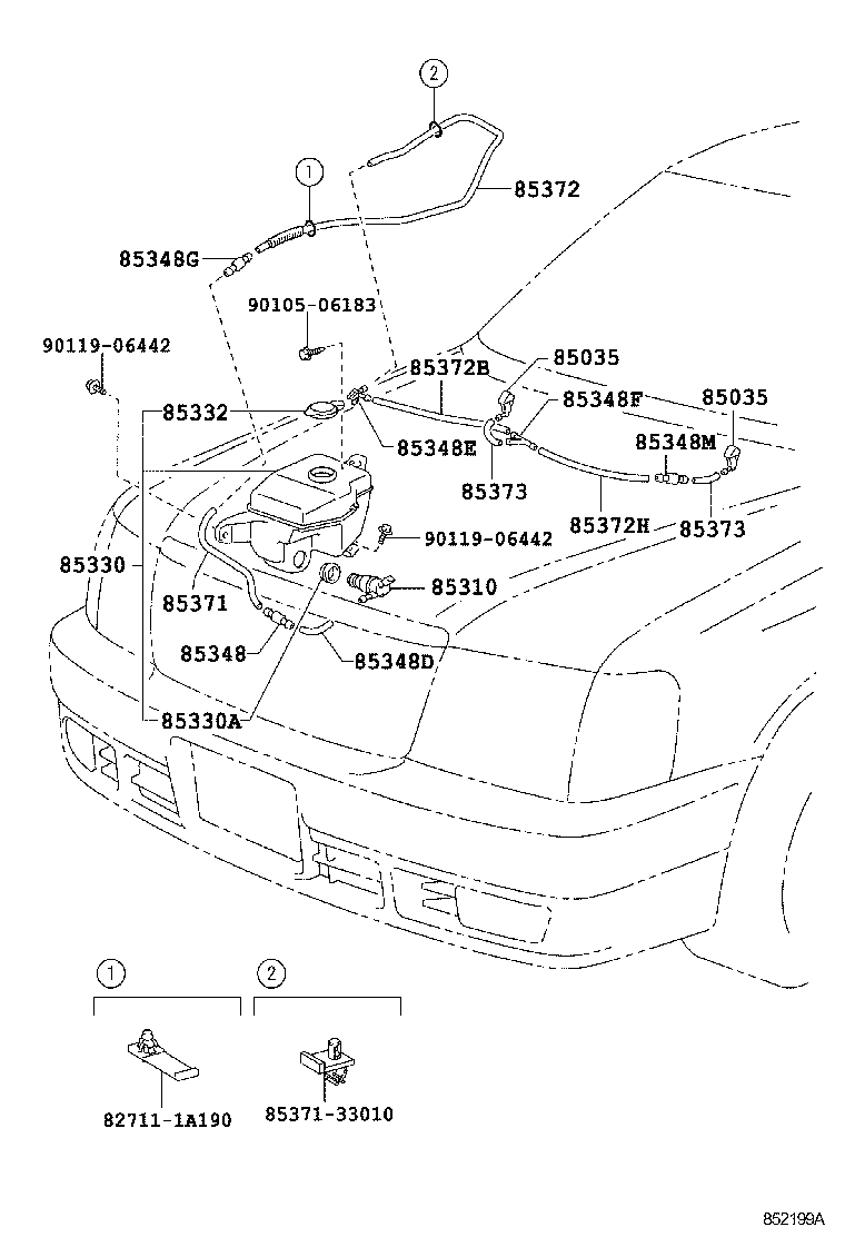 85315-43030 JAR ASSY, WINDSHIELD WASHER product image