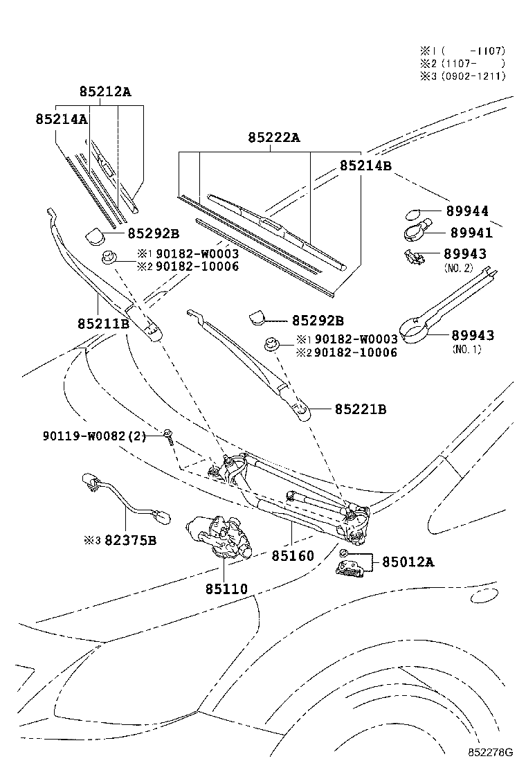 85214-02230 RUBBER, WIPER, RH product image