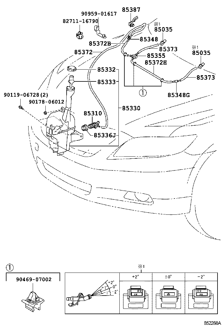 85315-33320 JAR ASSY, WINDSHIELD WASHER product image
