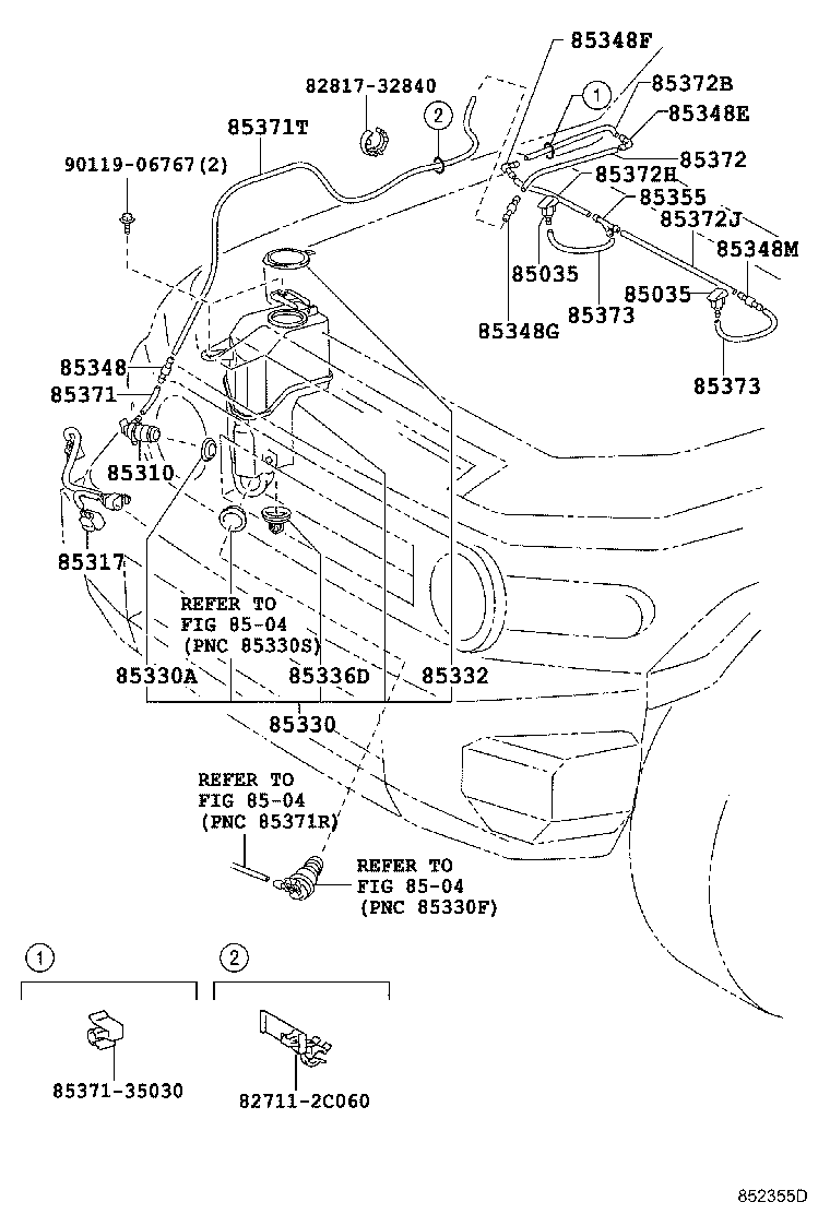 85315-35320 JAR ASSY, WINDSHIELD WASHER product image