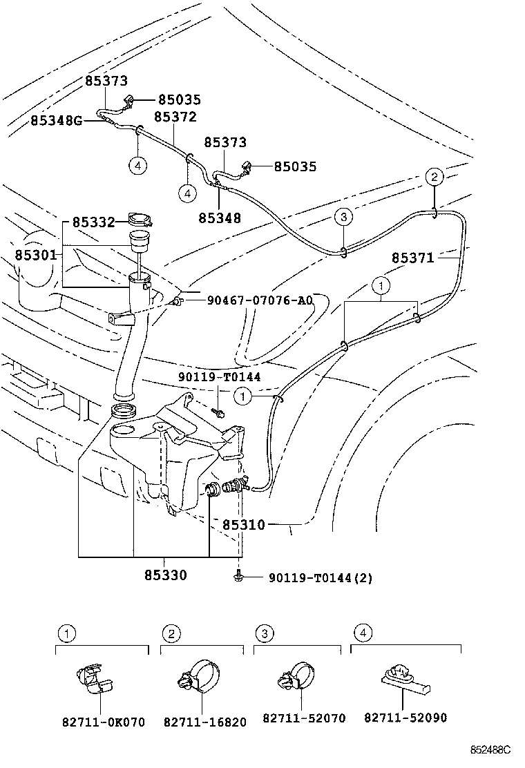 85315-0K140 JAR ASSY, WINDSHIELD WASHER product image