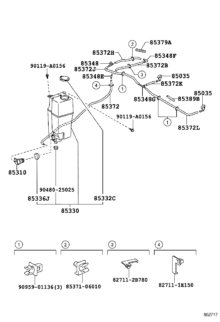 85315-04100 JAR ASSY, WINDSHIELD WASHER product image