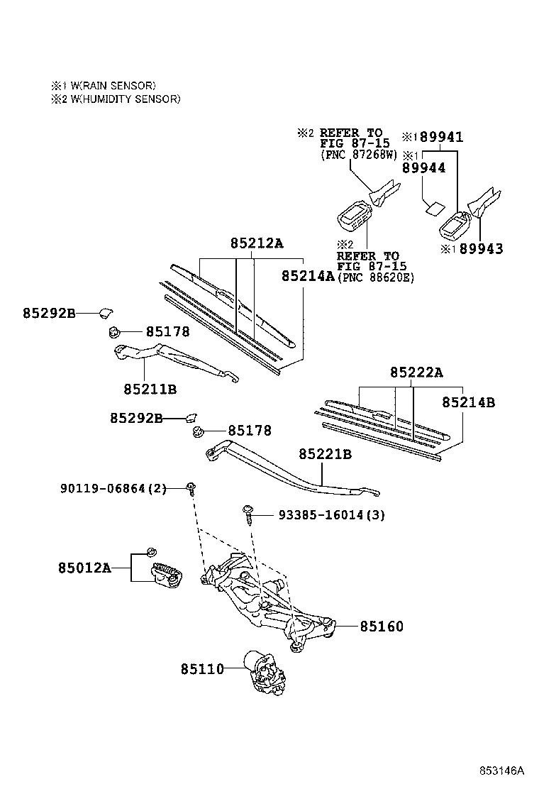 85212-76010 BLADE, FR WIPER, RH product image