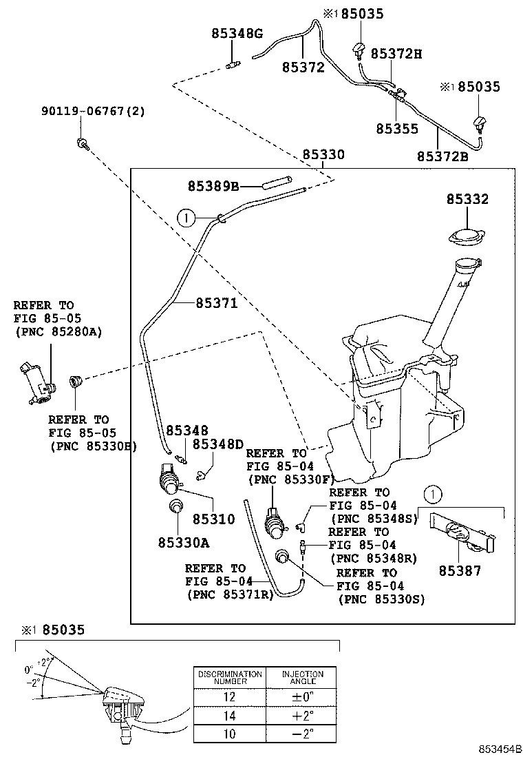 85315-52440 JAR ASSY, WINDSHIELD WASHER product image