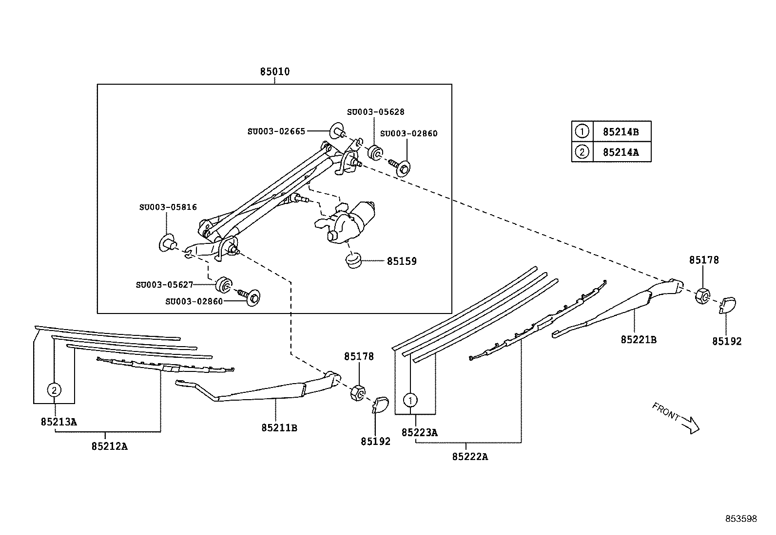 SU003-09449 BLADE, FR WIPER, RH product image
