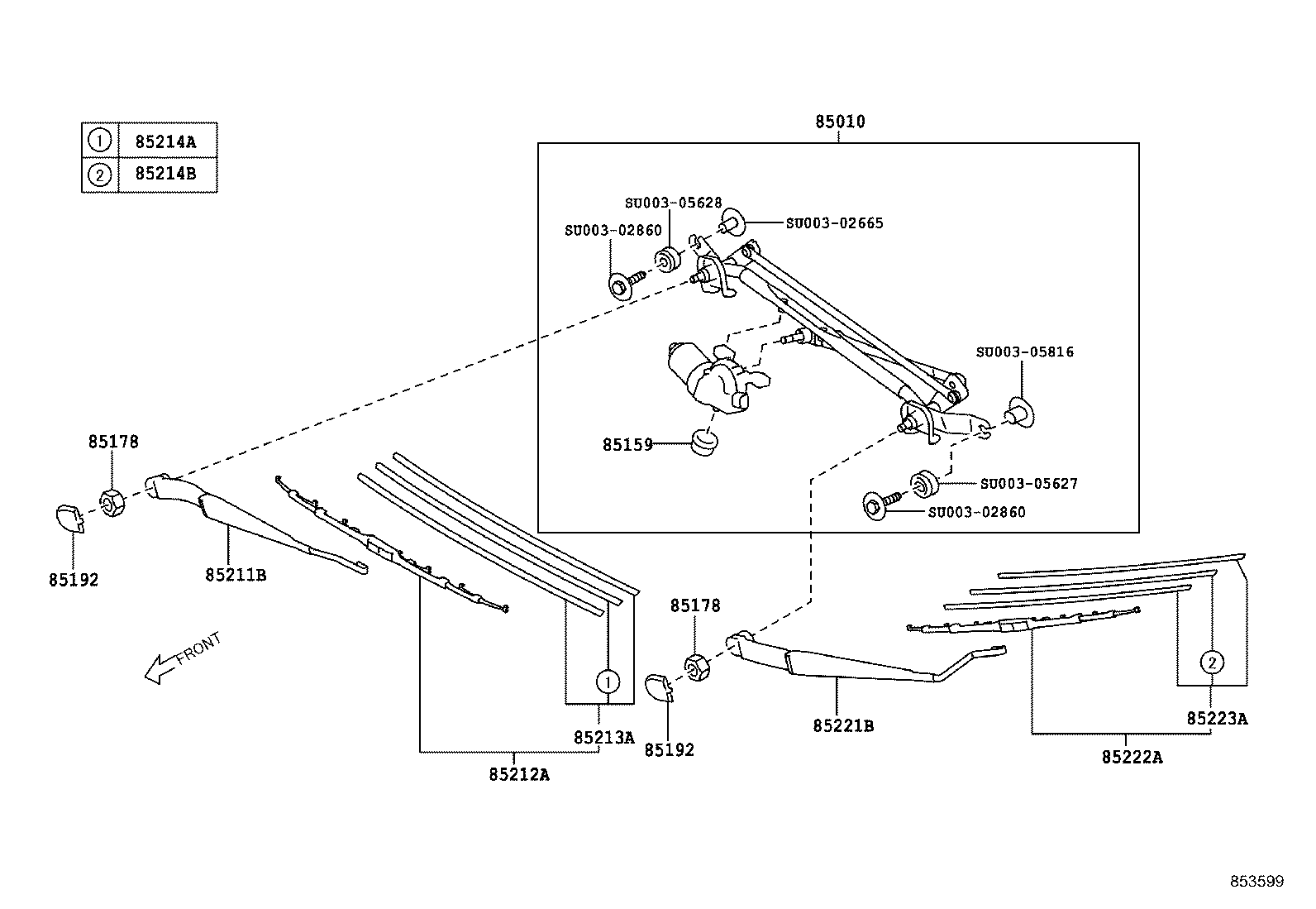 SU003-09449 BLADE, FR WIPER, RH product image