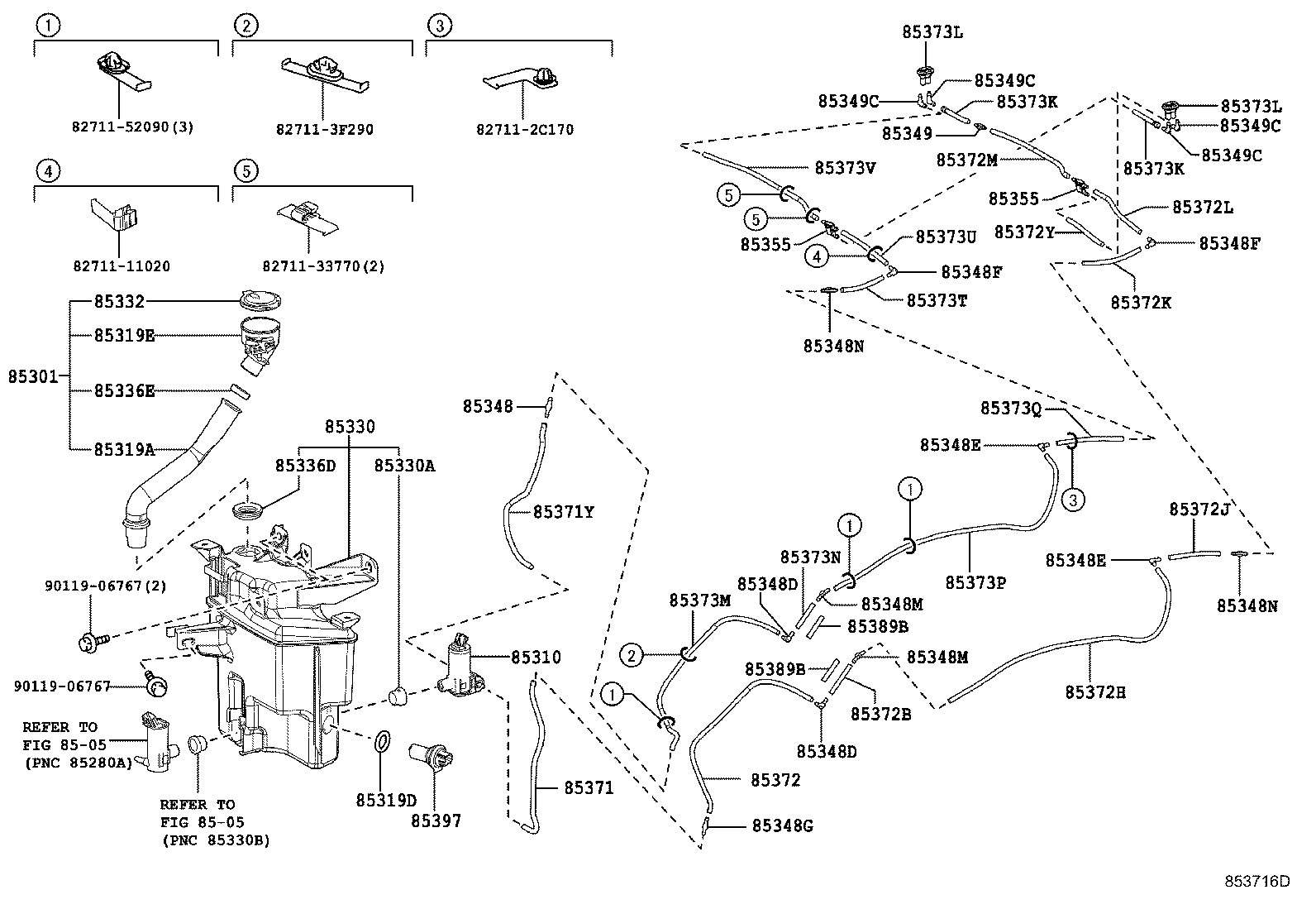 85315-11010 JAR ASSY, WINDSHIELD WASHER product image