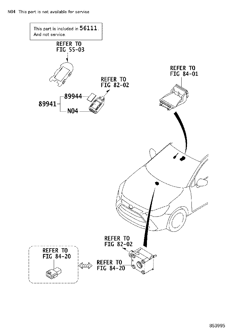 85212-WB002 BLADE, FR WIPER, RH product image
