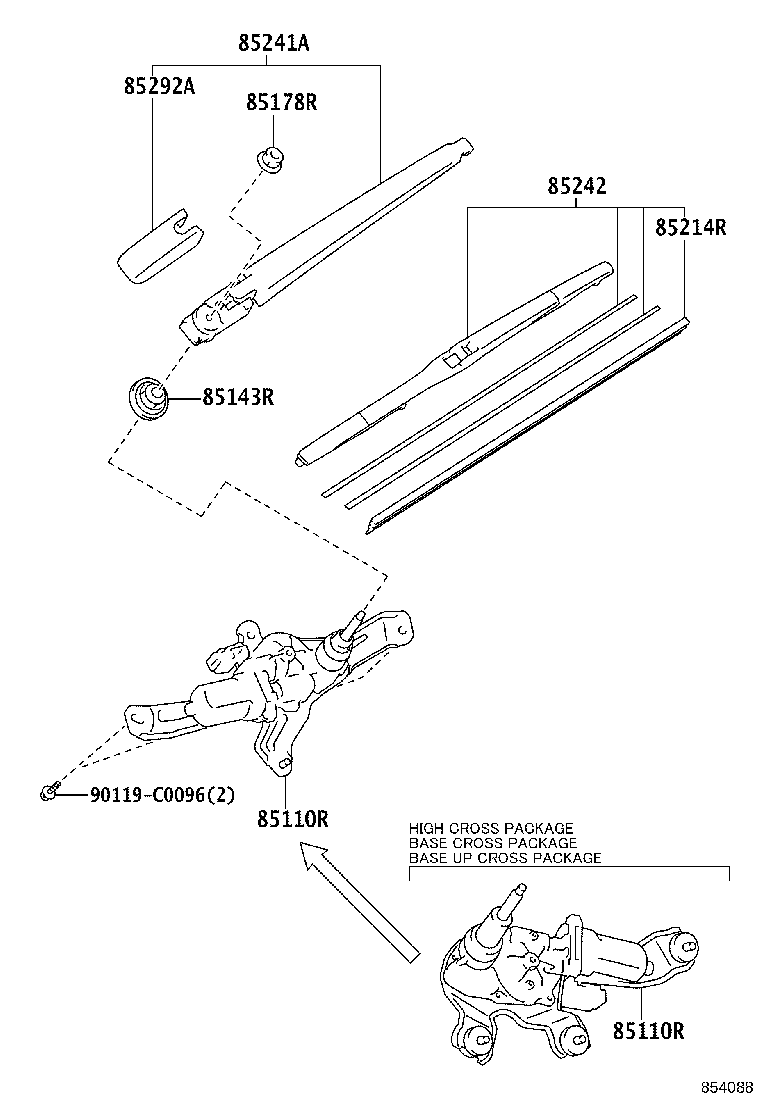 90182-C0004 NUT (FOR REAR WIPER ARM SETTING) product image