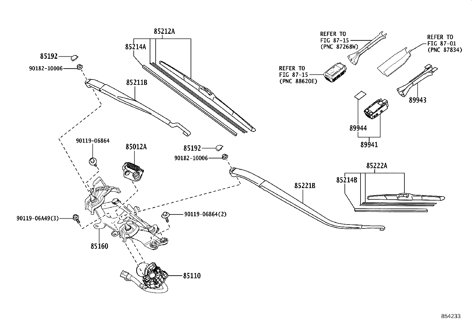 85214-58080 RUBBER, WIPER, RH product image