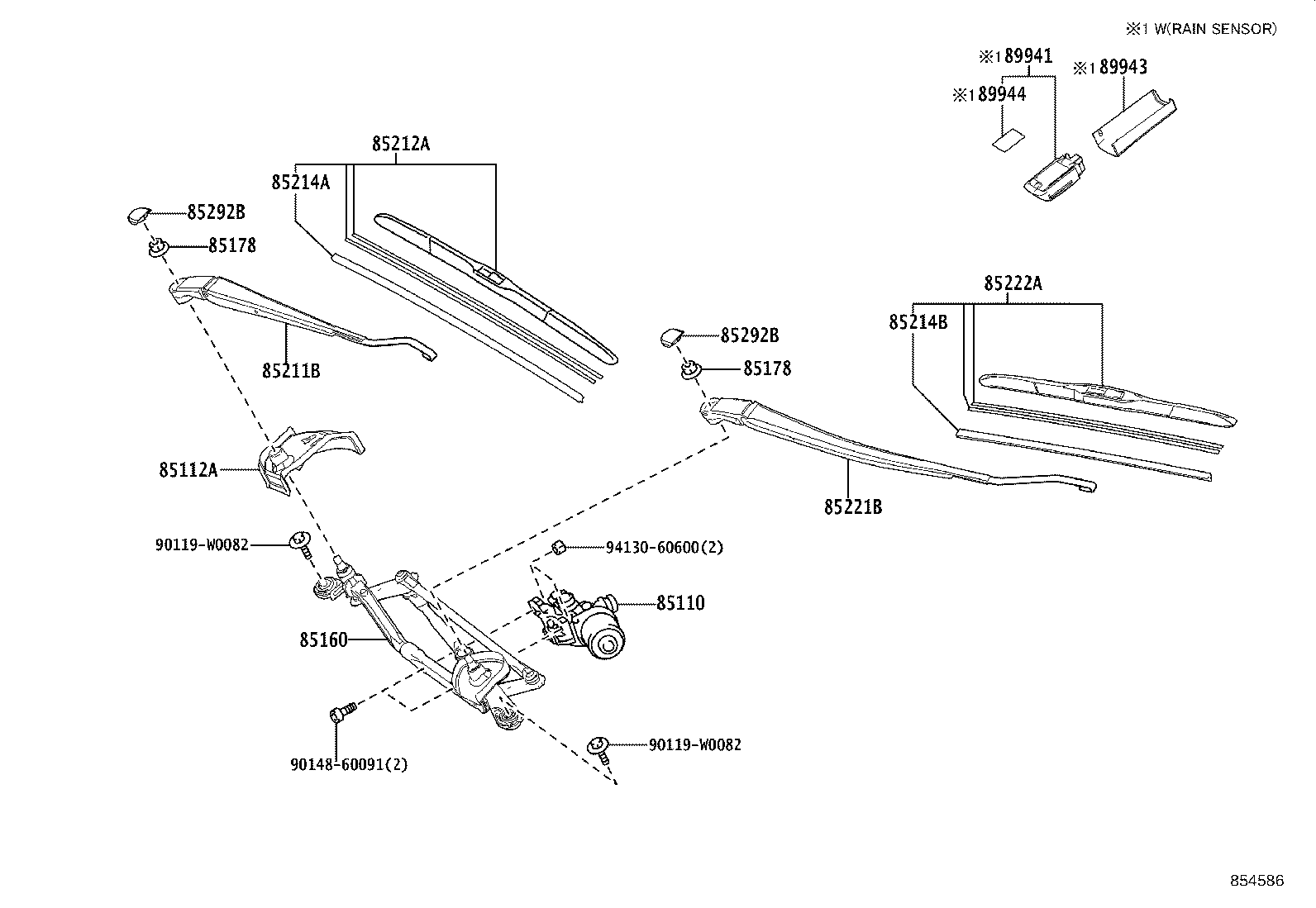85150-0D340 LINK ASSY, WINDSHIELD WIPER product image