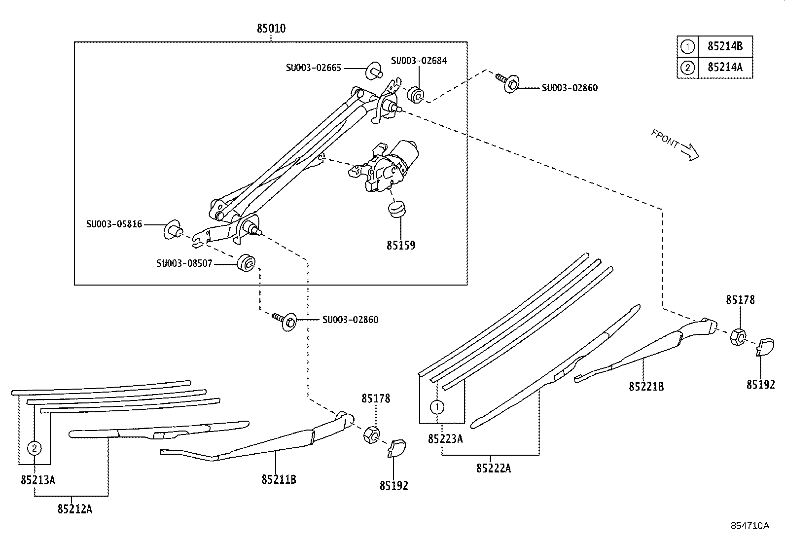 SU003-09467 RUBBER, WIPER, RH product image
