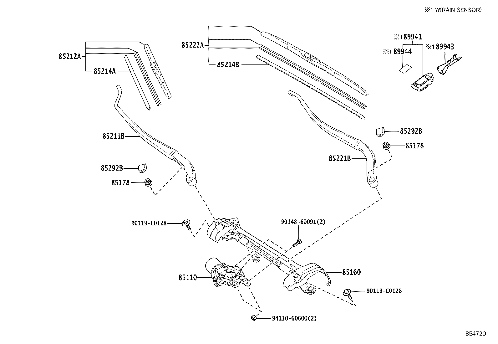 85214-0R060 RUBBER, WIPER, RH product image