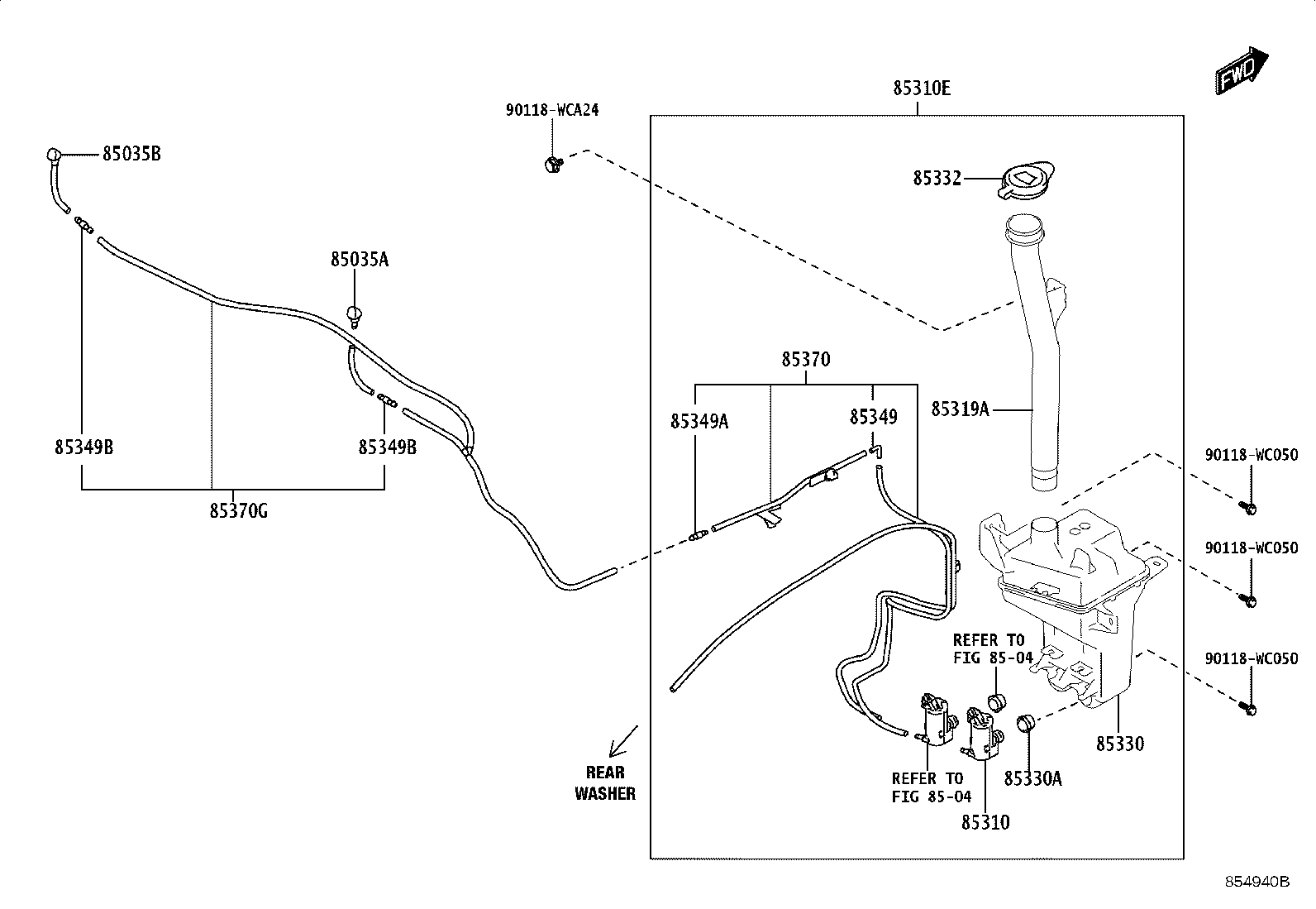 85330-WC016 JAR ASSY, WINDSHIELD WASHER product image
