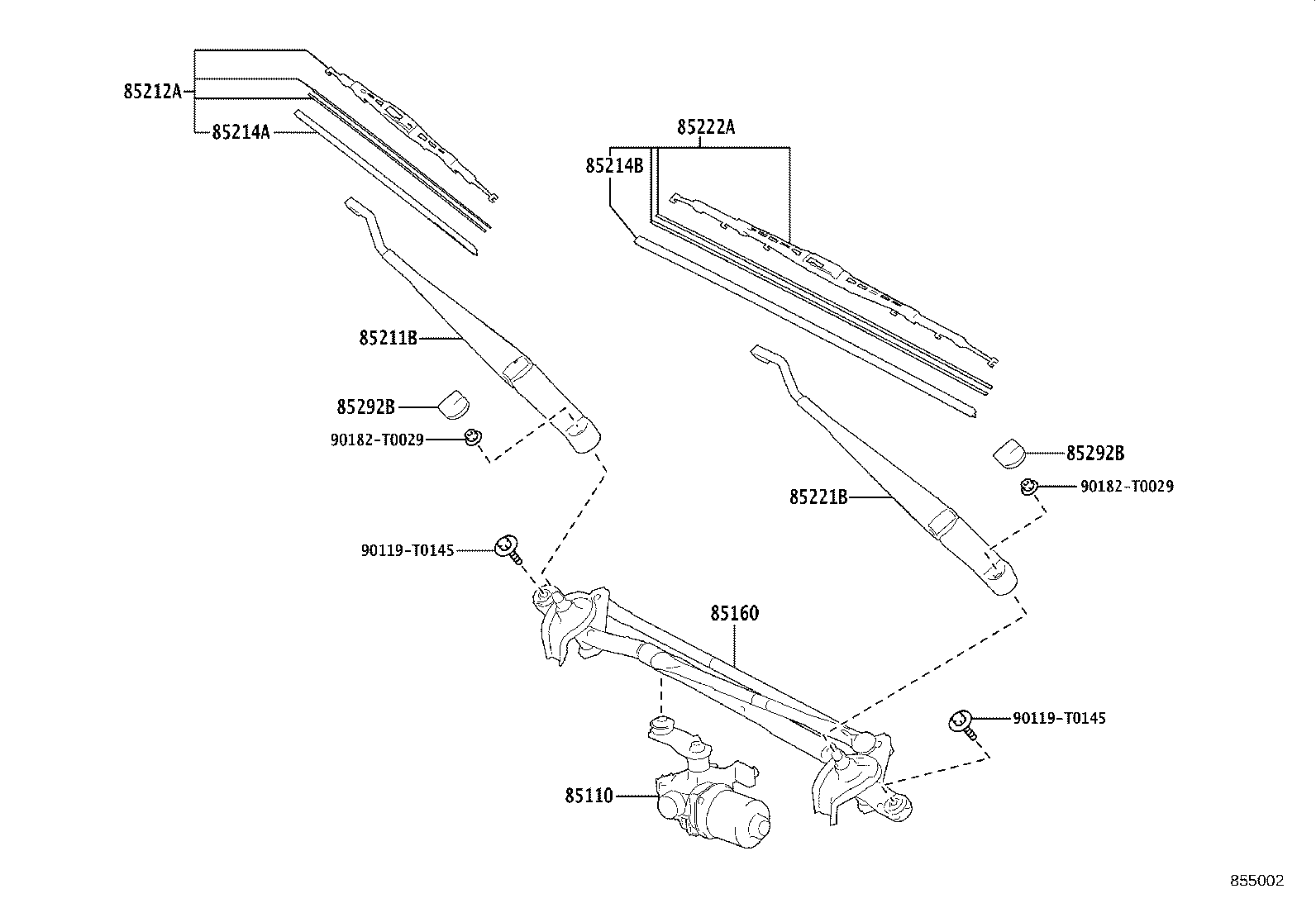 85214-VT030 RUBBER, WIPER, RH product image