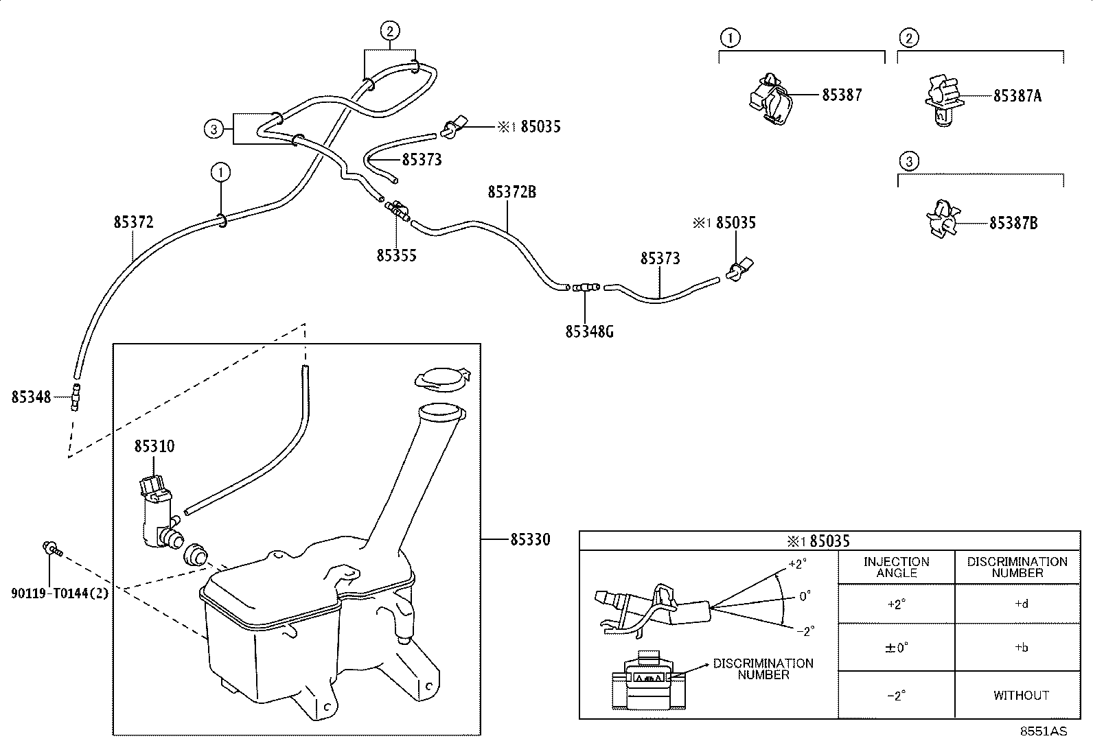 85315-0D221 JAR ASSY, WINDSHIELD WASHER product image