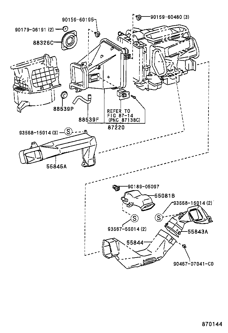 55902-20140 CONTROL SUB-ASSY, HEATER product image