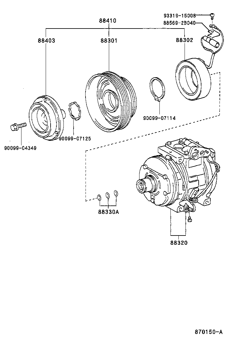 88320-2B240 COMPRESSOR ASSY, COOLER product image