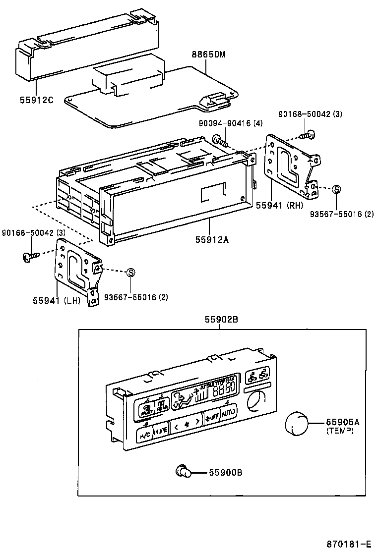 55843-33050 DUCT, HEATER TO REGISTER, NO.1 product image