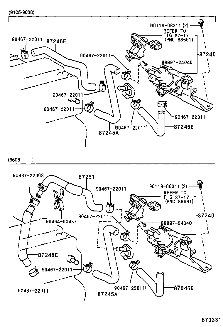 87251-24020 JOINT OR UNION, WATER HOSE THROUGH product image