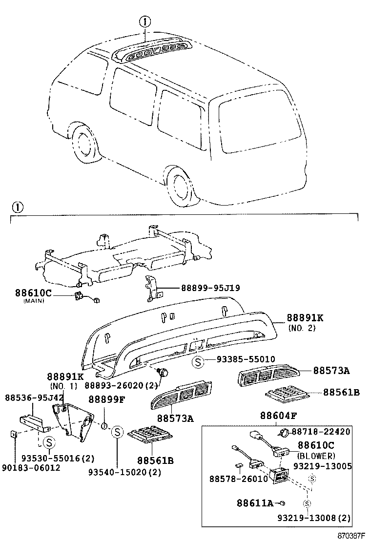 55846-95J01 DUCT, HEATER TO REGISTER, NO.4 product image