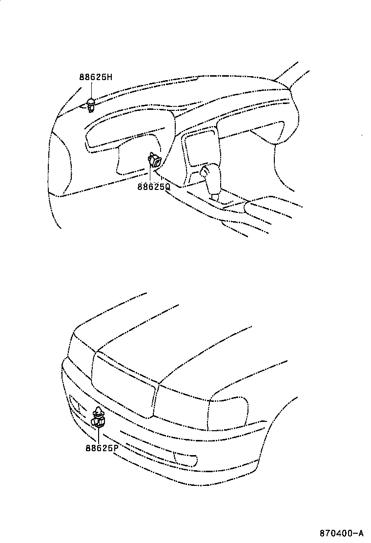 55938-33010 BRACKET, HEATER CONTROL product image