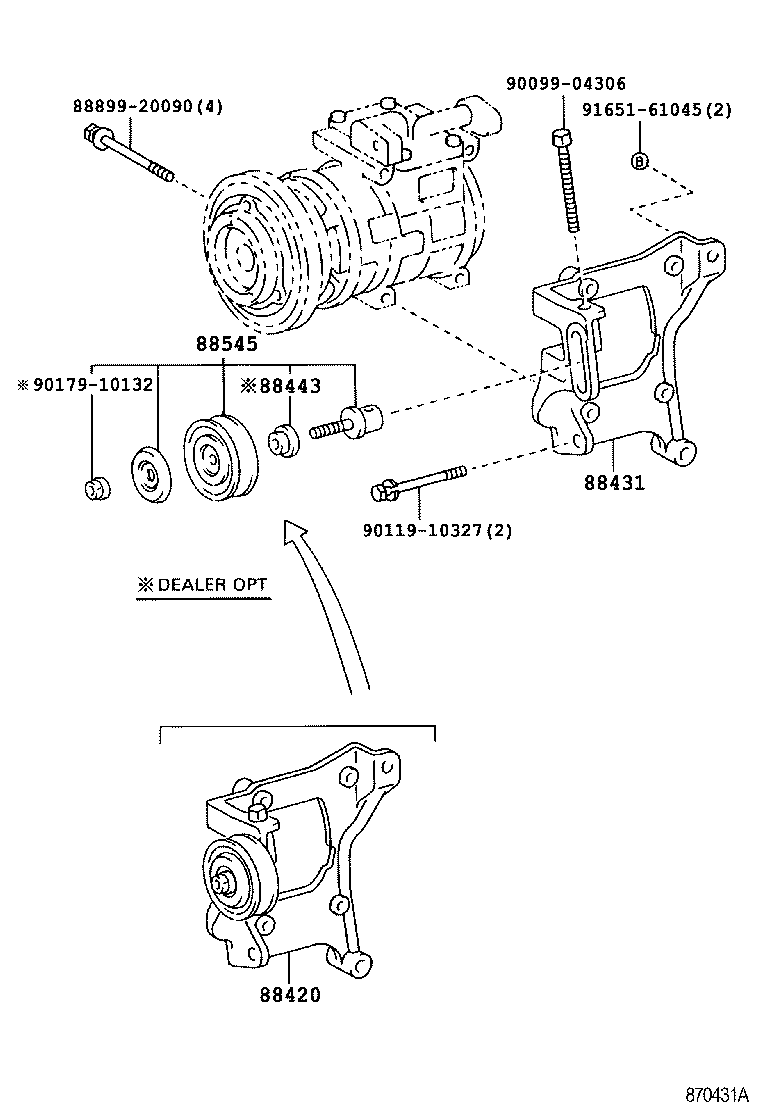 88320-26460 COMPRESSOR ASSY, COOLER product image