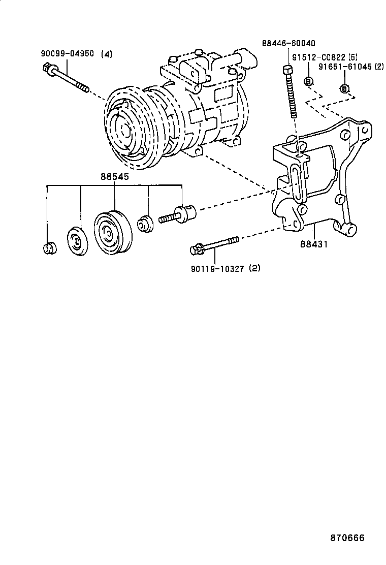 88320-26530 COMPRESSOR ASSY, COOLER product image