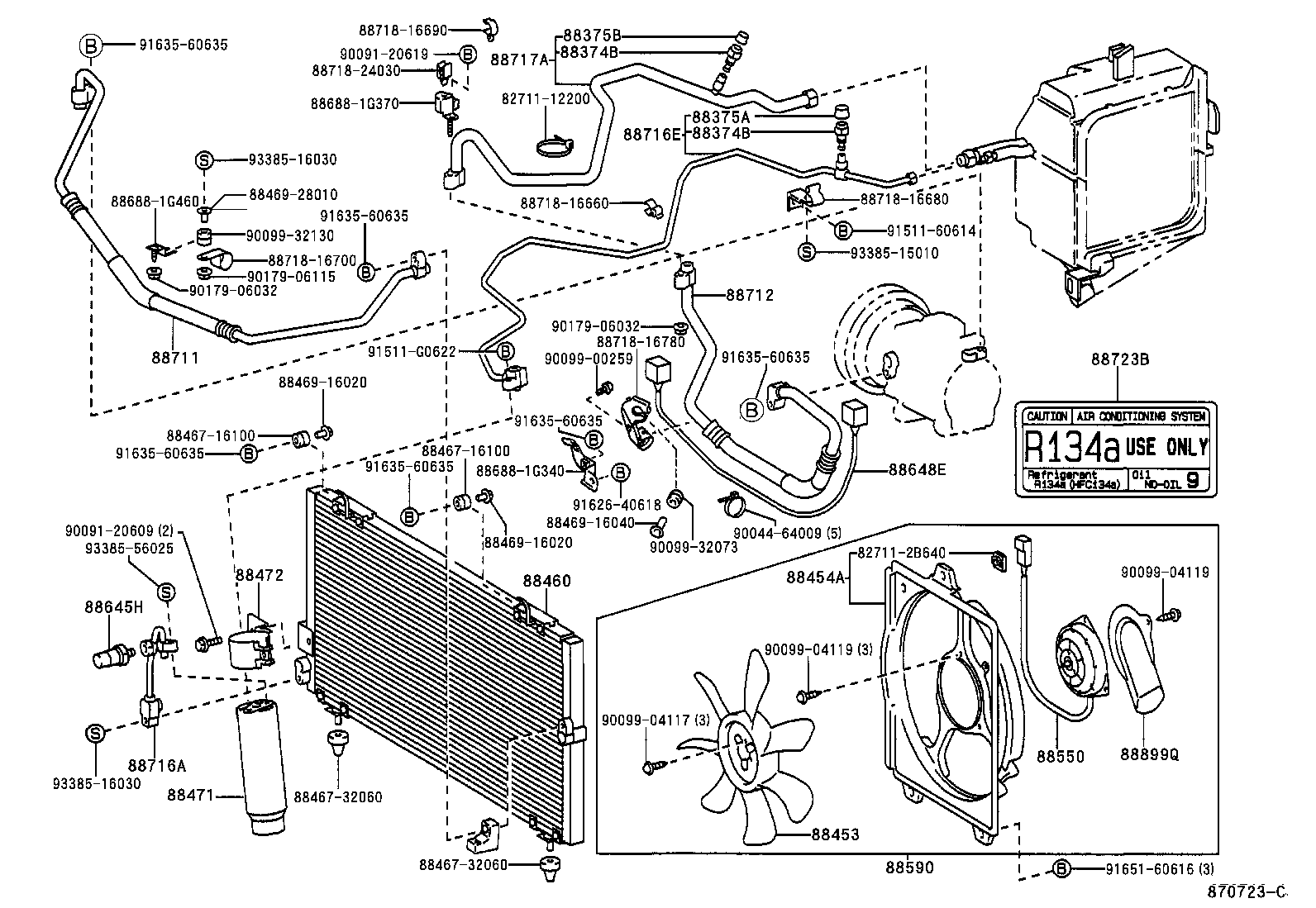 88460-16420 CONDENSER ASSY, COOLER product image