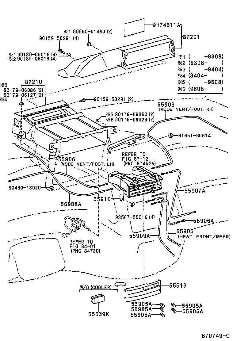55843-95D00 DUCT, HEATER TO REGISTER, NO.1 product image