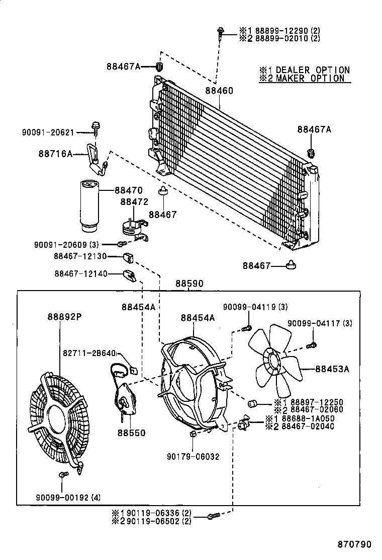 88453-02020 FAN, COOLING product image