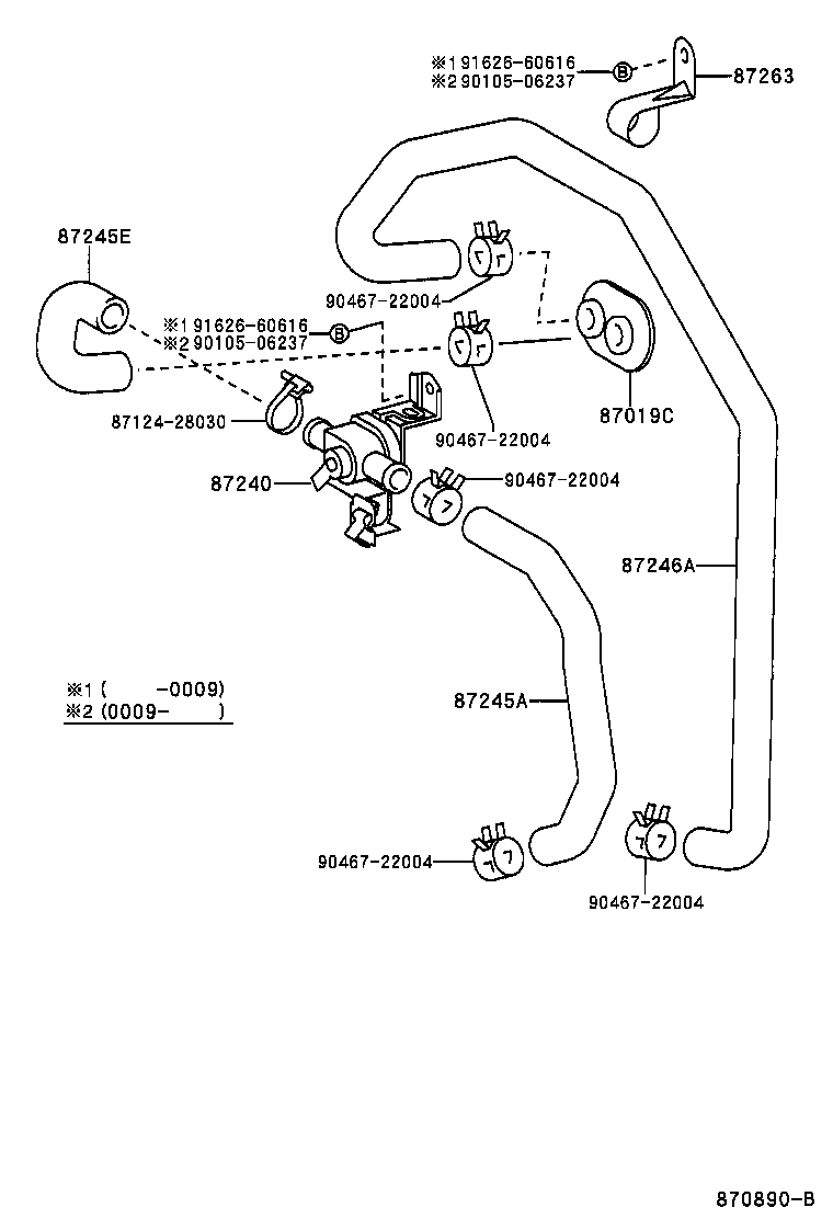 87240-04030 VALVE ASSY, HEATER WATER product image