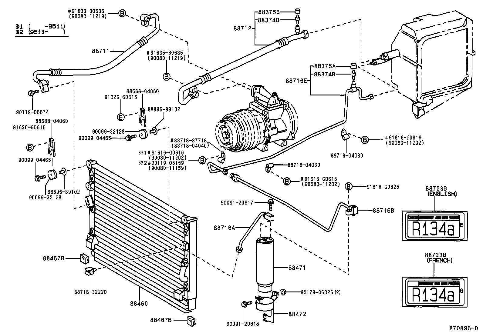 88460-04090 CONDENSER ASSY, COOLER product image