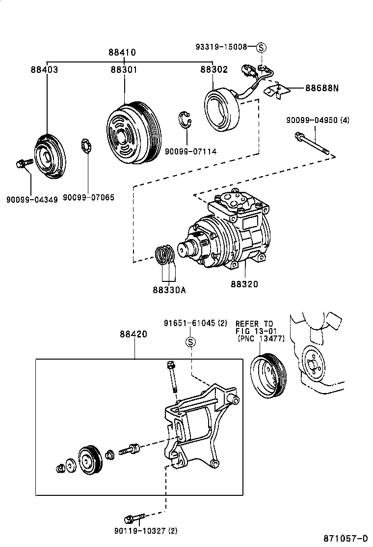 88320-26670 COMPRESSOR ASSY, COOLER product image