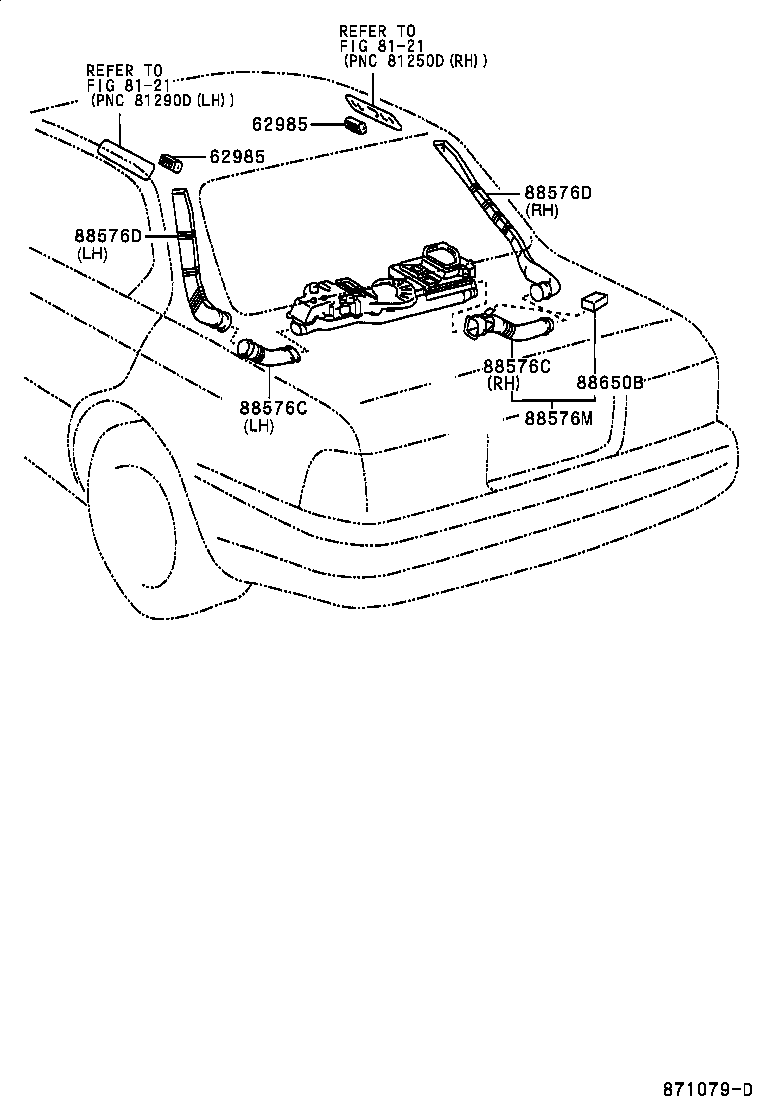 55846-40020 DUCT, HEATER TO REGISTER, NO.4 product image